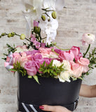 Corazón de Rosas y Orquídeas