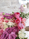 Corazón de Rosas y Orquídeas