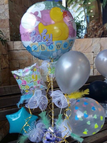 Arreglo de Globos Baby Shower Blancos