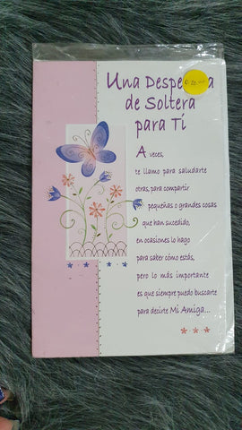 Tarjetas Variadas despedida de soltera