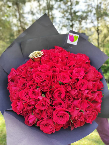 Ramo Buchon Rojo de Amor – Arreglos Florales Guatemala