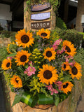 Canasta girasoles Guatemala