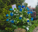 Canasta de Rosas Azules